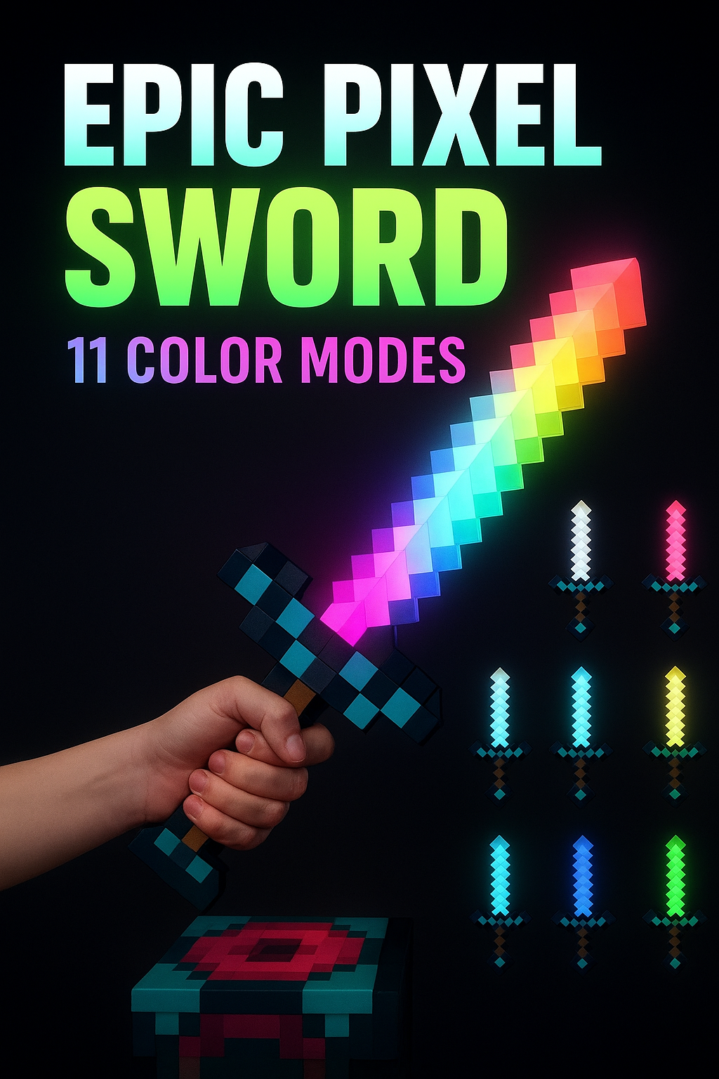 Mine-Sword Lampka Nocna